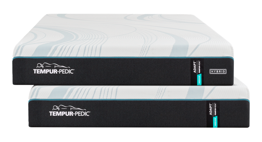The TEMPUR-Adapt® collection shown as a stack of two mattresses
