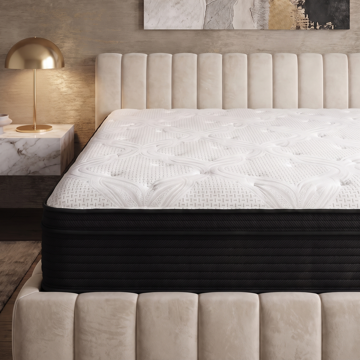 BedTech Cascade 13-Inch Plush Hybrid Mattress