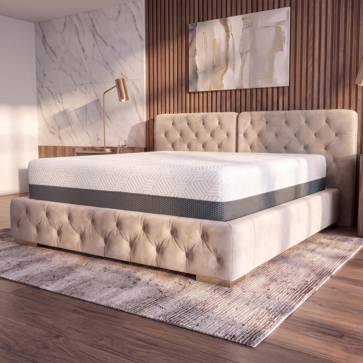 BedTech Pur Chill 10-Inch Medium Memory Foam Mattress