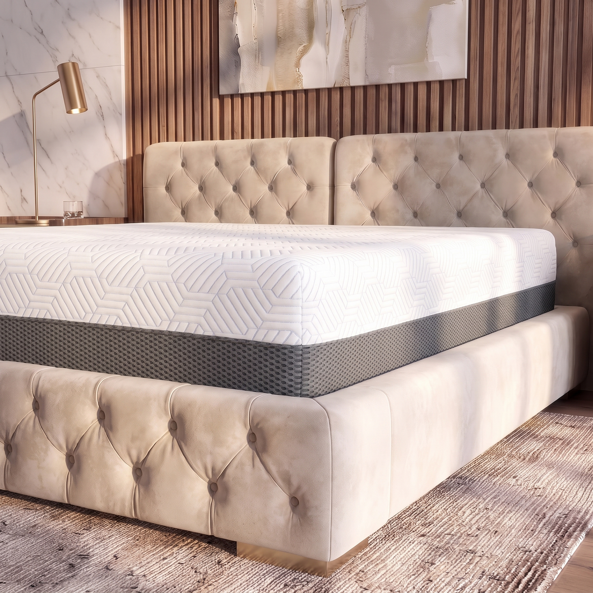 BedTech Pur Chill 10-Inch Medium Memory Foam Mattress