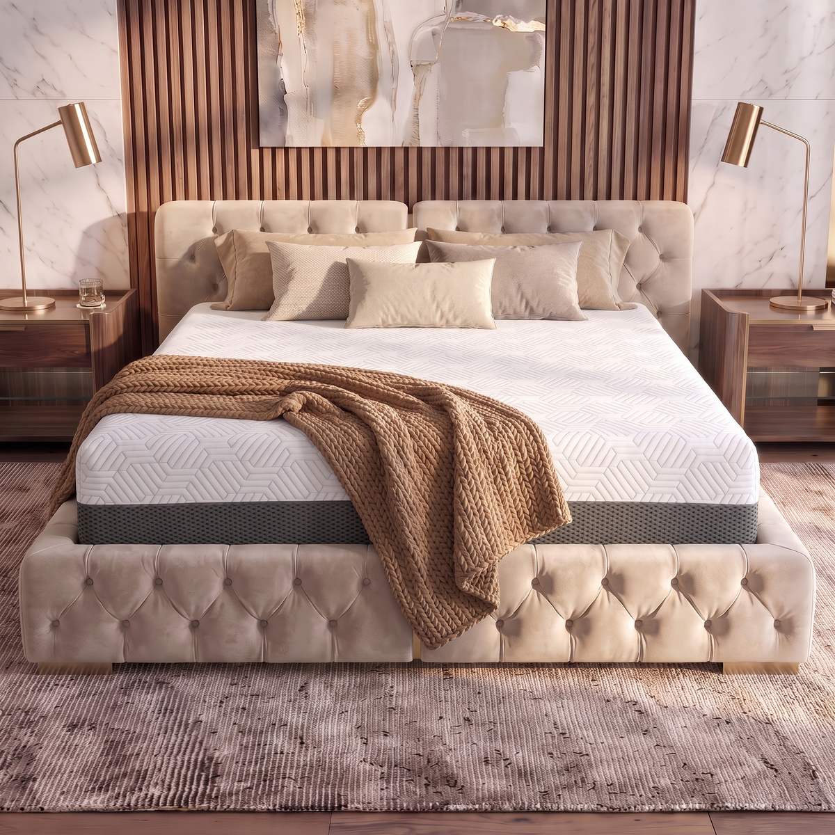 BedTech Pur Chill 10-Inch Medium Memory Foam Mattress