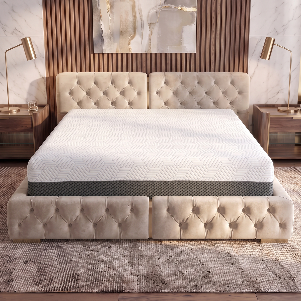 BedTech Pur Chill 10-Inch Medium Memory Foam Mattress