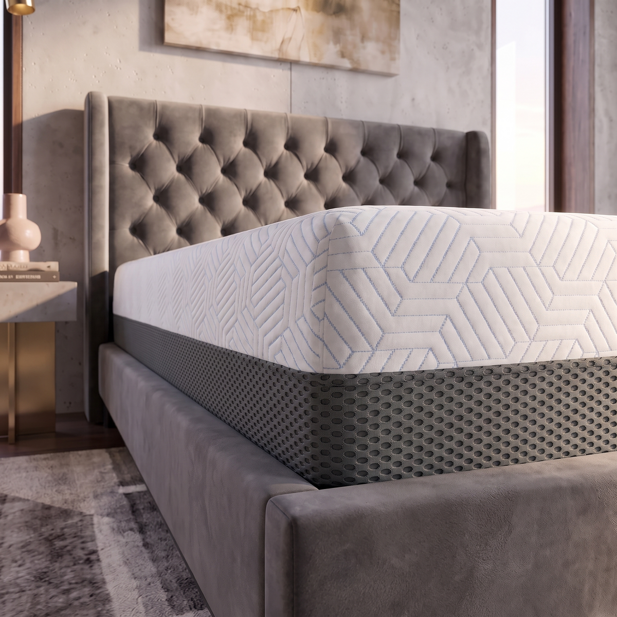 BedTech Pur Chill 12-Inch Plush Memory Foam Mattress