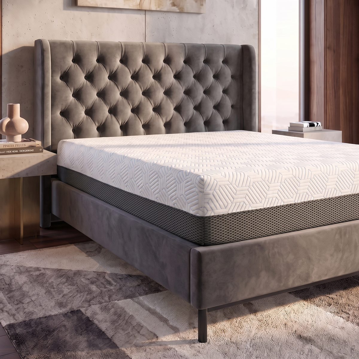 BedTech Pur Chill 12-Inch Plush Memory Foam Mattress