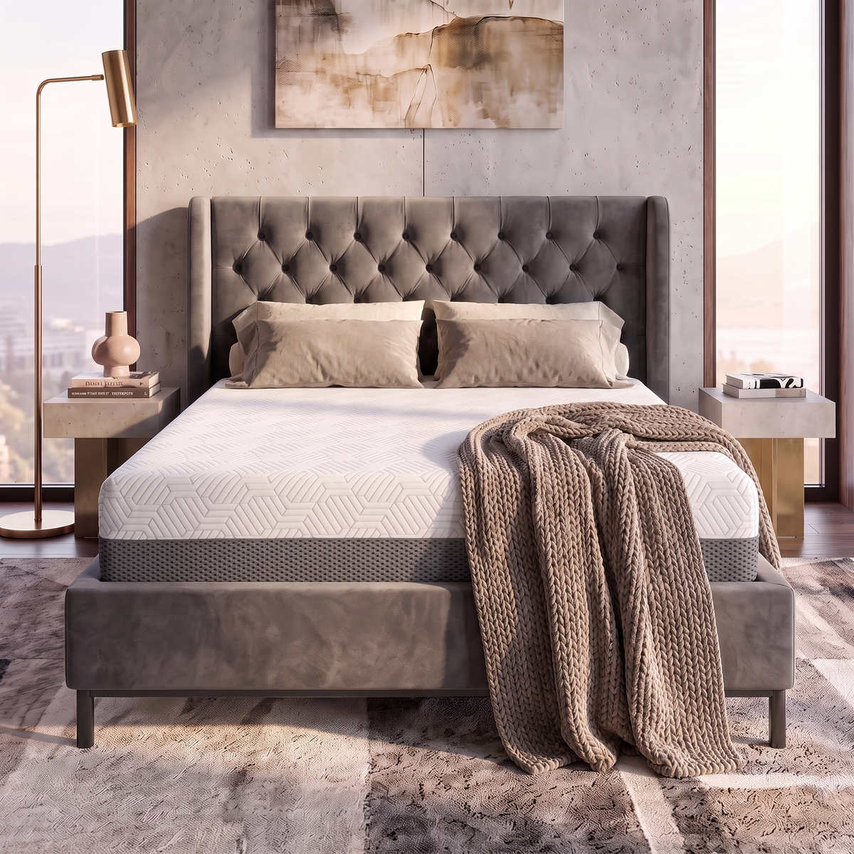 BedTech Pur Chill 12-Inch Plush Memory Foam Mattress