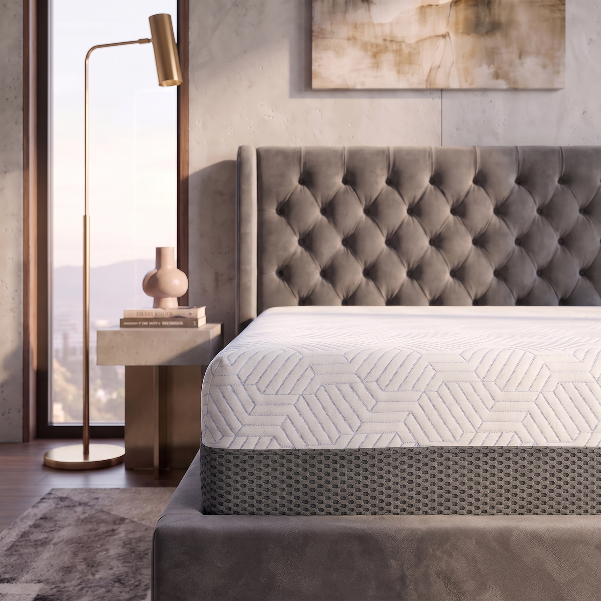 BedTech Pur Chill 12-Inch Plush Memory Foam Mattress