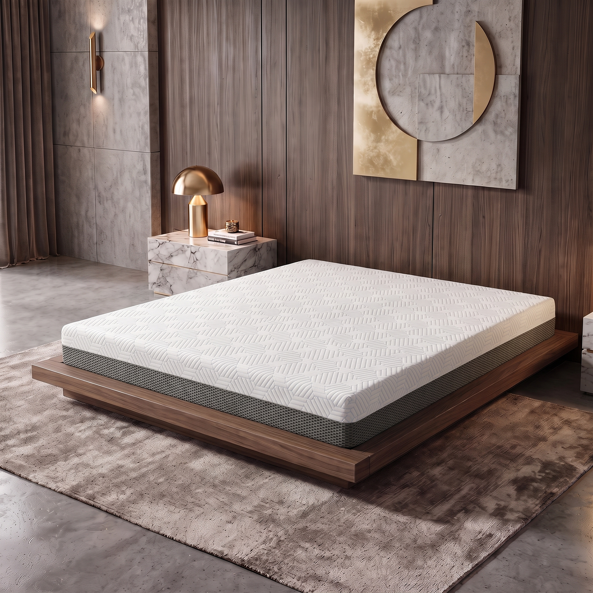 BedTech Pur Chill 8-Inch Firm Memory Foam Mattress