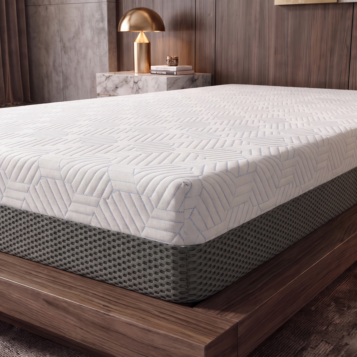 BedTech Pur Chill 8-Inch Firm Memory Foam Mattress