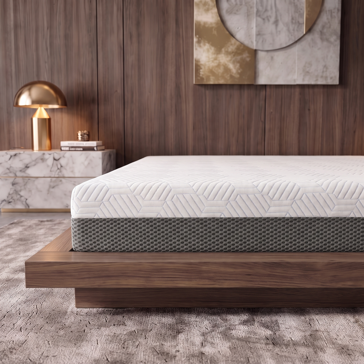 BedTech Pur Chill 8-Inch Firm Memory Foam Mattress