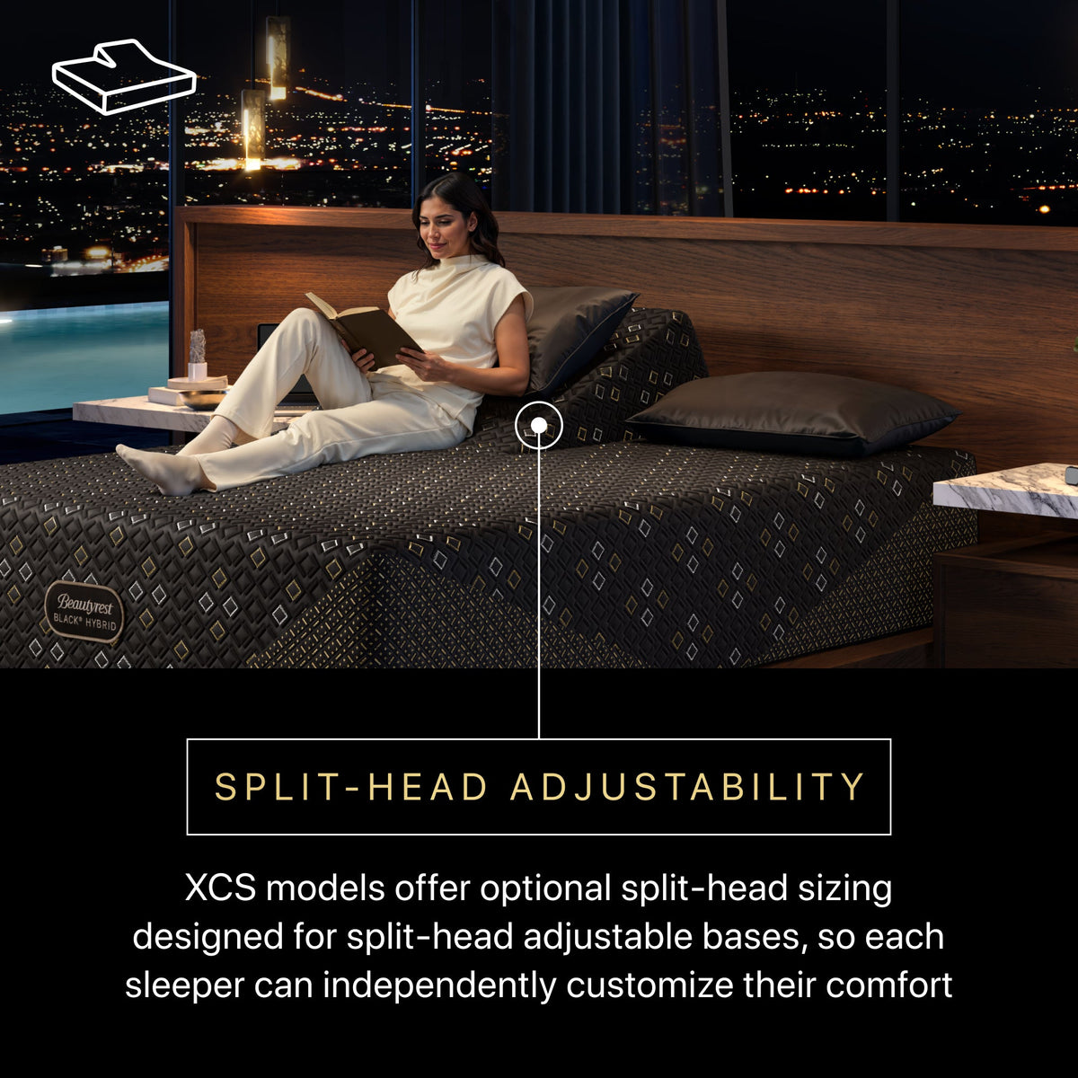 Beautyrest Black Hybrid XCS Series Four Medium Tight Top Mattress