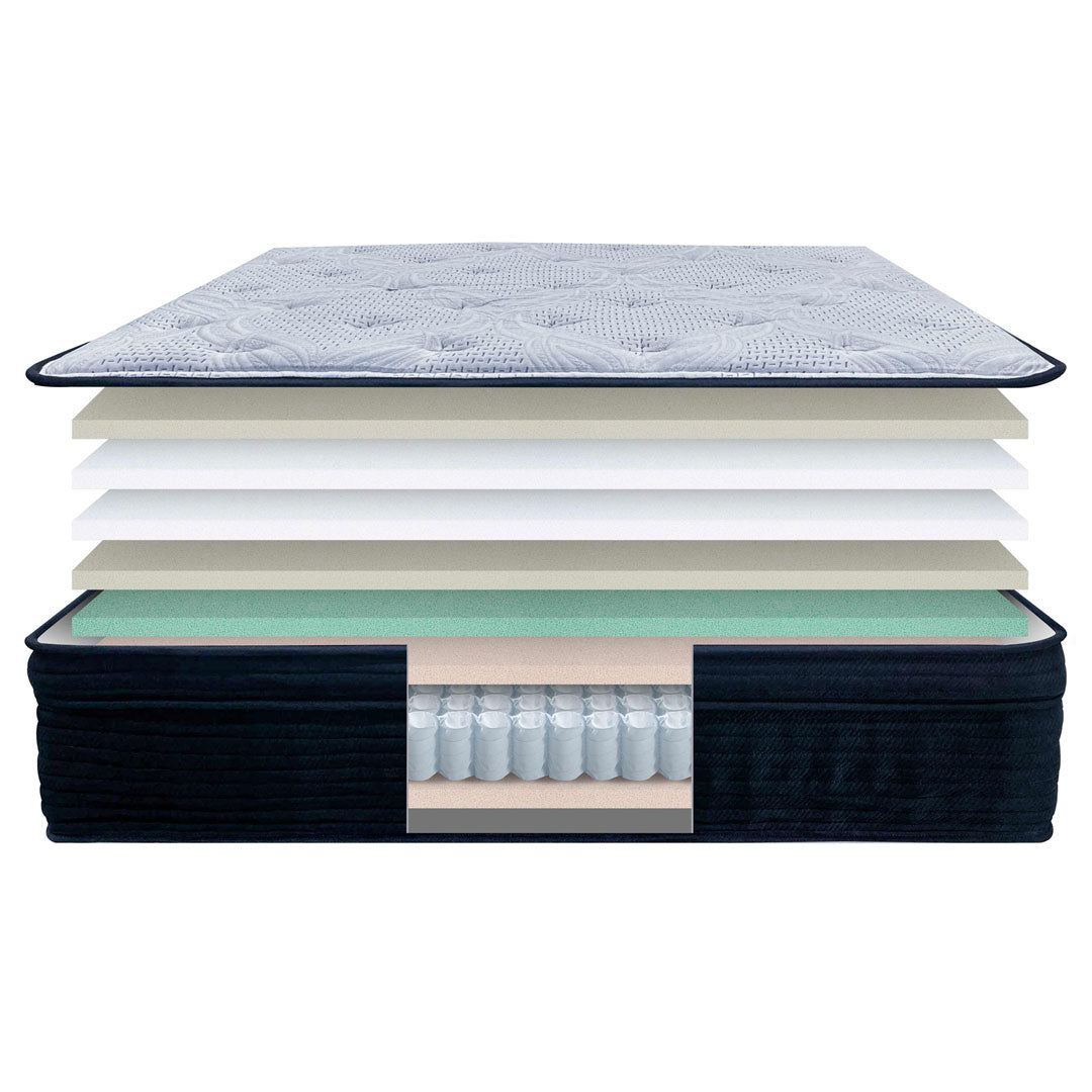 BedTech Cascade 13-Inch Plush Hybrid Mattress