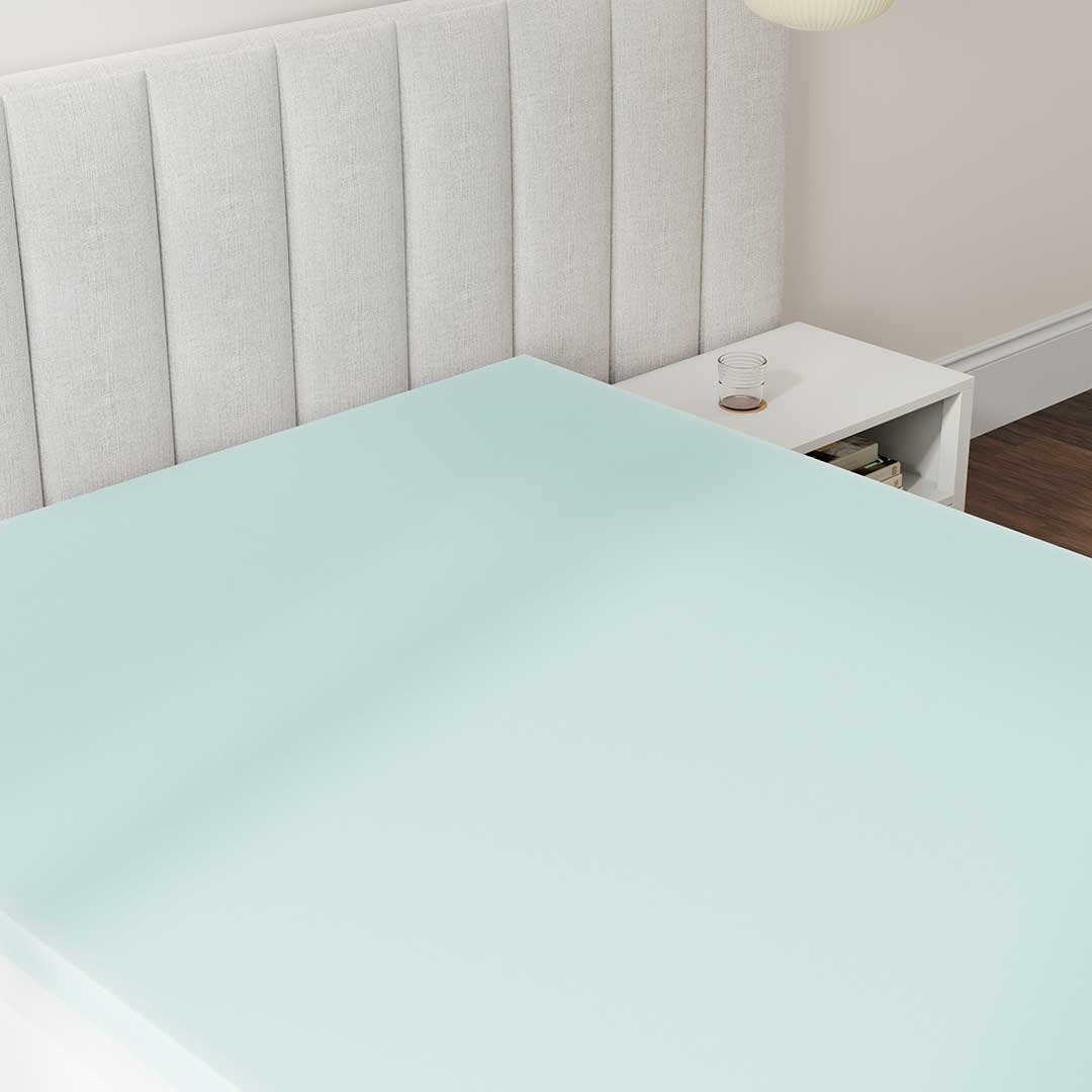 BedTech 3-inch memory foam topper surface