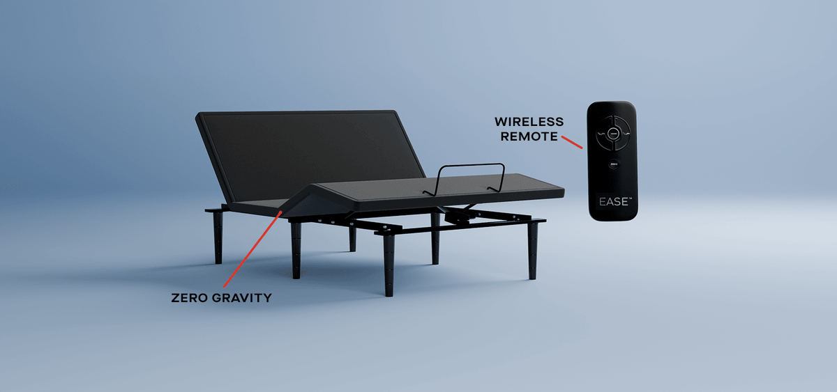 Ease Power Base with wireless remote, Zero Gravity position