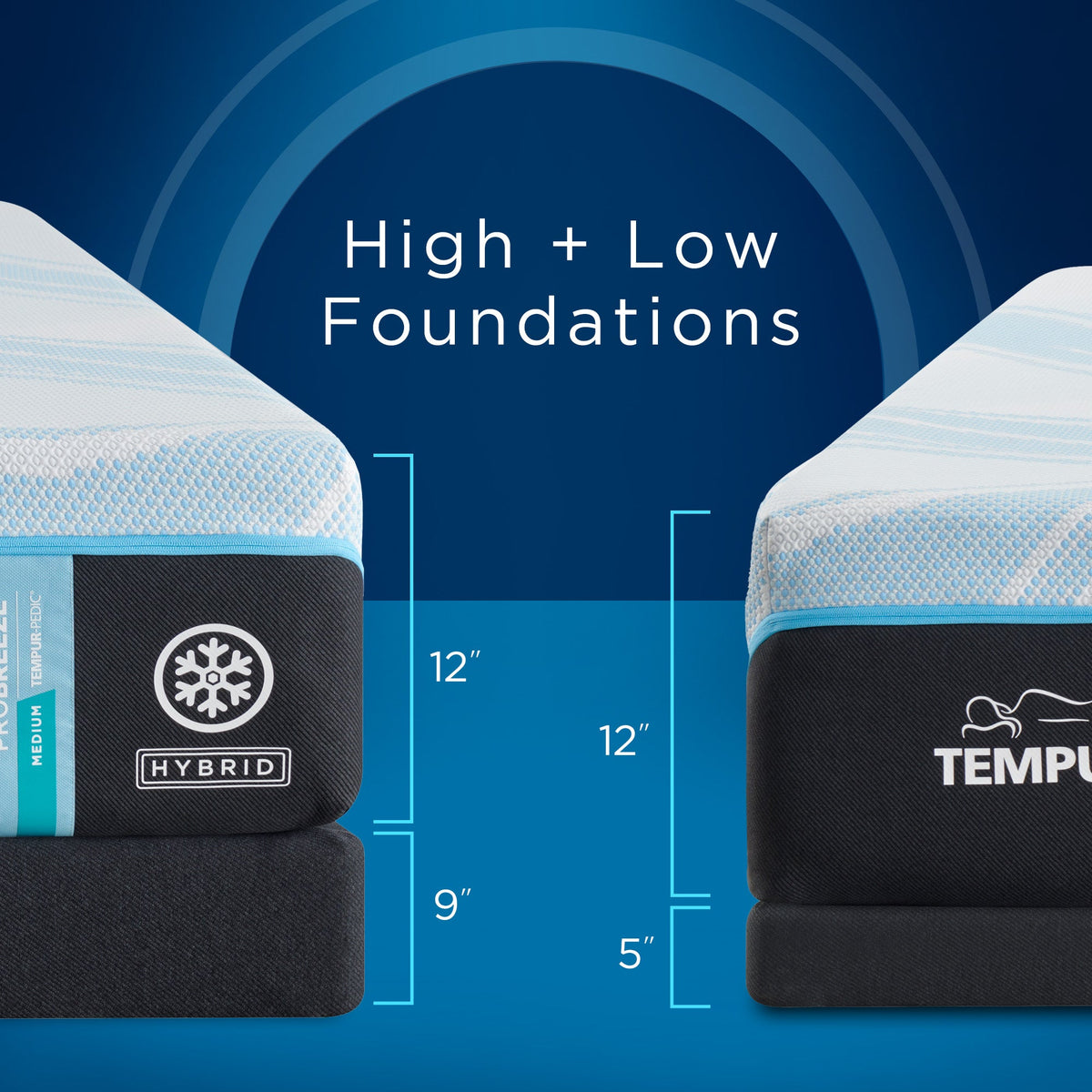 TEMPUR-ProBreeze Medium Hybrid 12-Inch Mattress